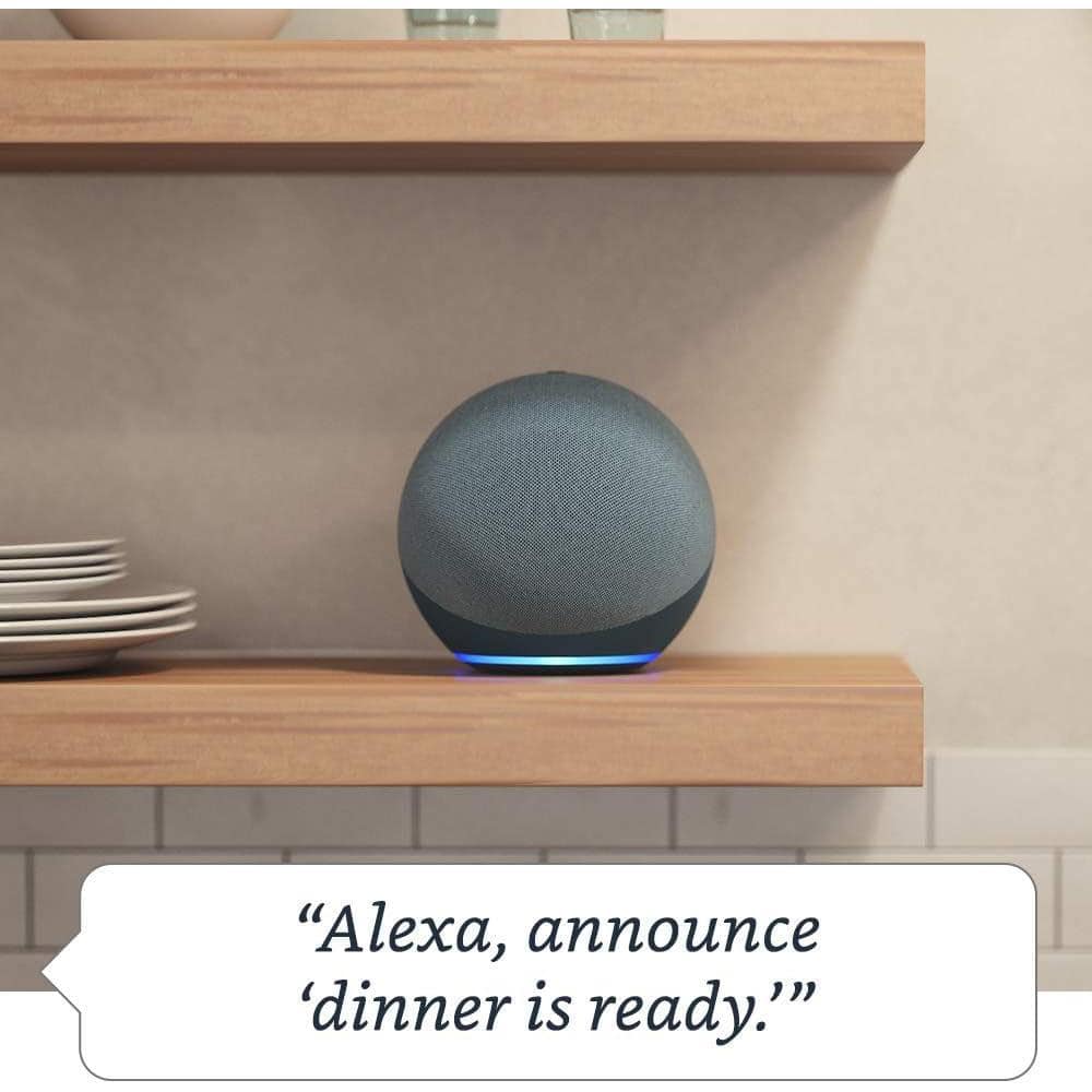 Amazon Echo (4th Gen) with Premium Sound, Smart Home Hub, and Alexa - Twilight Blue