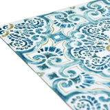 FloorPops Blue 2.76-mil x 12-in W x 12-in L Water Resistant Peel and Stick Vinyl Tile Flooring