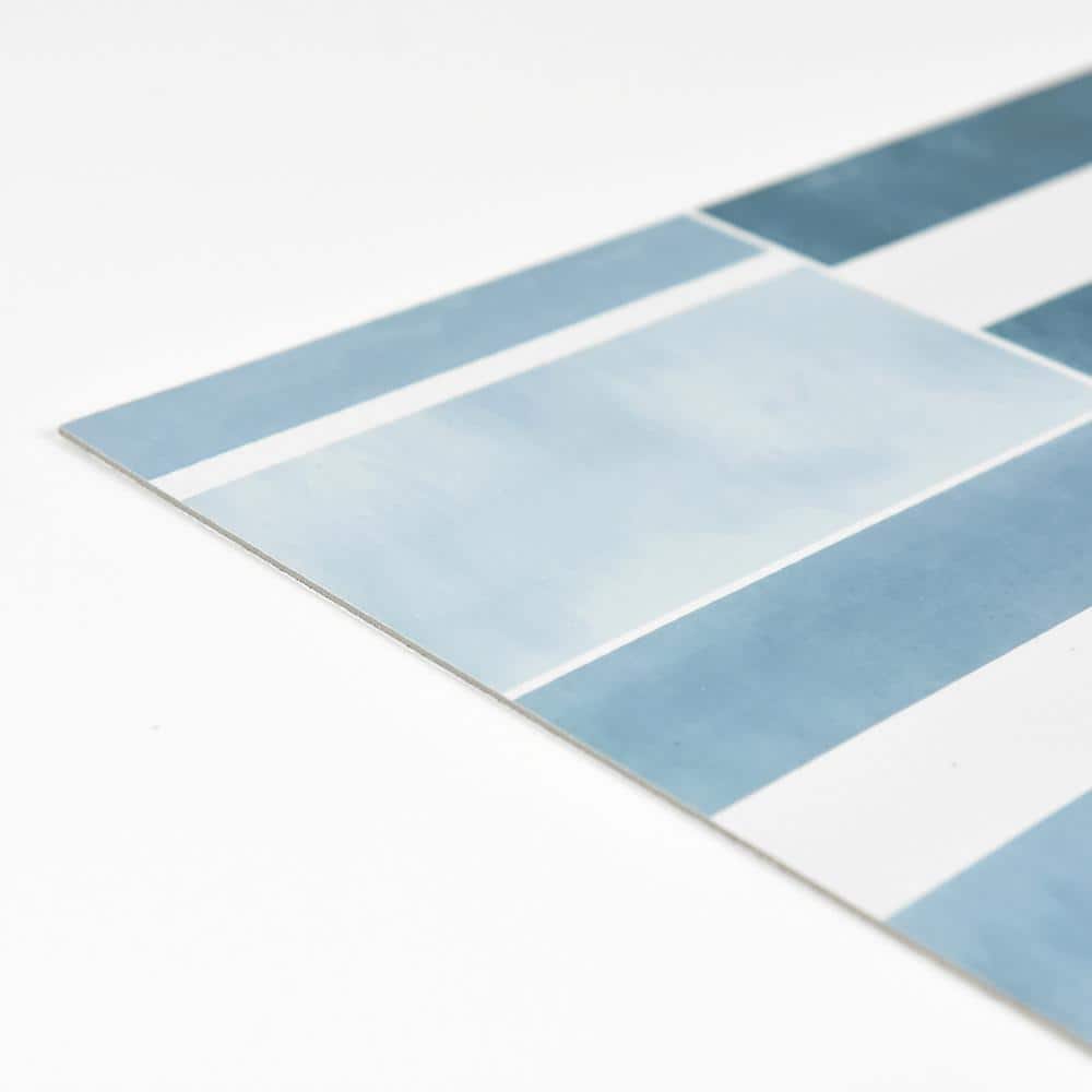 FloorPops Azure 12 in. W x 12 in. L Peel and Stick Floor Vinyl Tiles (20 Tiles, 20 sq. ft. case)