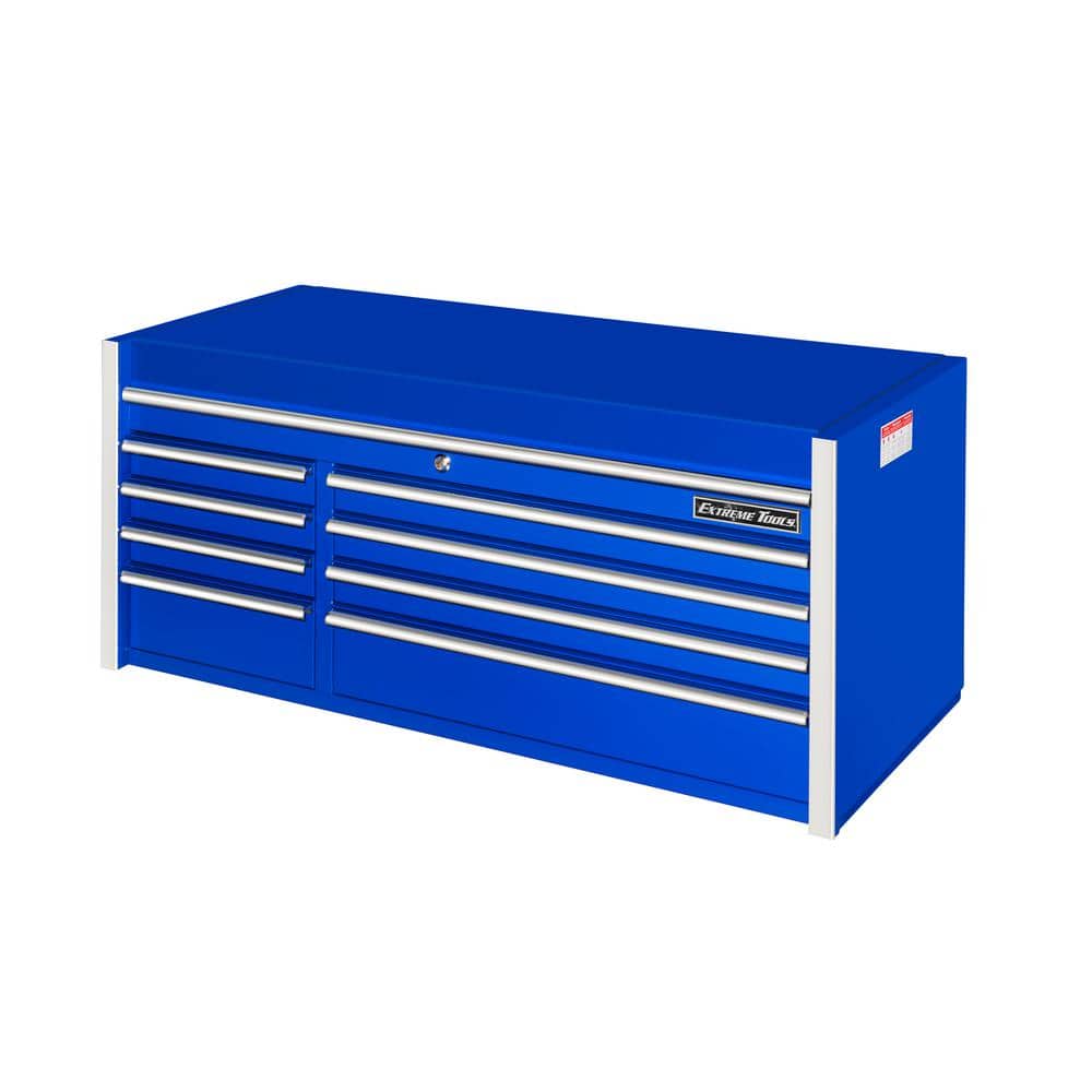 Extreme Tools THD Series 55 in. W x 22 in. D 8-Drawer Top Chest in Blue