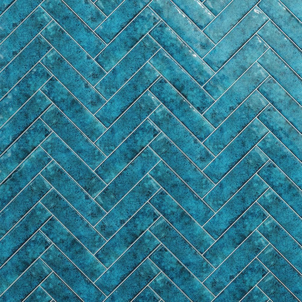 Ivy Hill Tile Moze Blue 3 in. x 12 in. 9 mm Ceramic Wall Tile (22-Piece, 5.38 sq. ft. per Box)