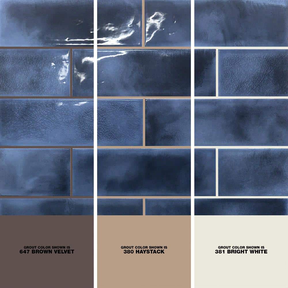 Ivy Hill Tile Piston Camp Blue 4 in. x 12 in. 7mm Glazed Ceramic Subway Wall Tile (34-piece, 10.97 sq. ft. per Box)