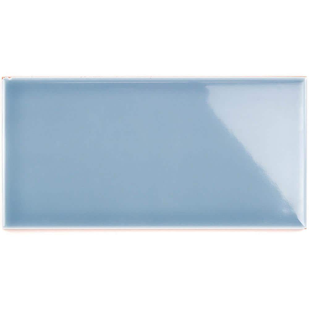 Ivy Hill Tile Magnitude Blue 4 in. x 8 in. x 7.5mm Polished Ceramic Subway Wall Tile (68 pieces / 14.63 sq. ft. / box)