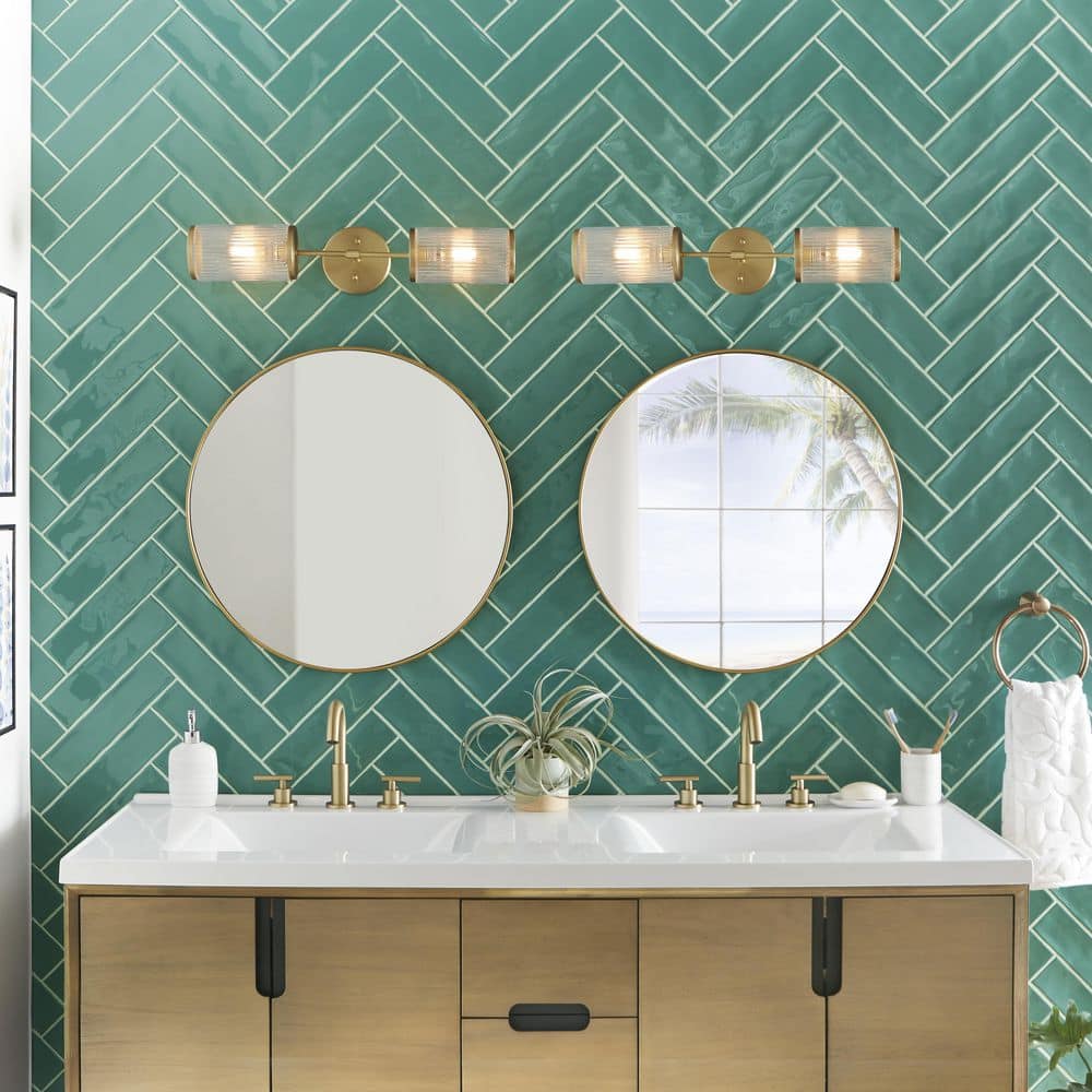 Ivy Hill Tile Nantucket Blue 2 in. x 20 in. Polished Ceramic Wall Tile (5.38 sq. ft./Case)