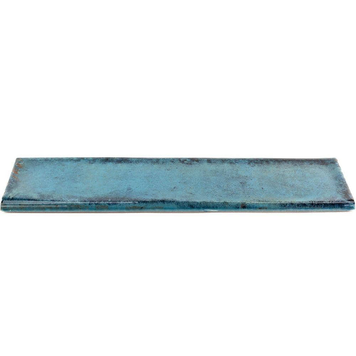 Ivy Hill Tile Moze Blue 3 in. x 12 in. Ceramic Bullnose Trim