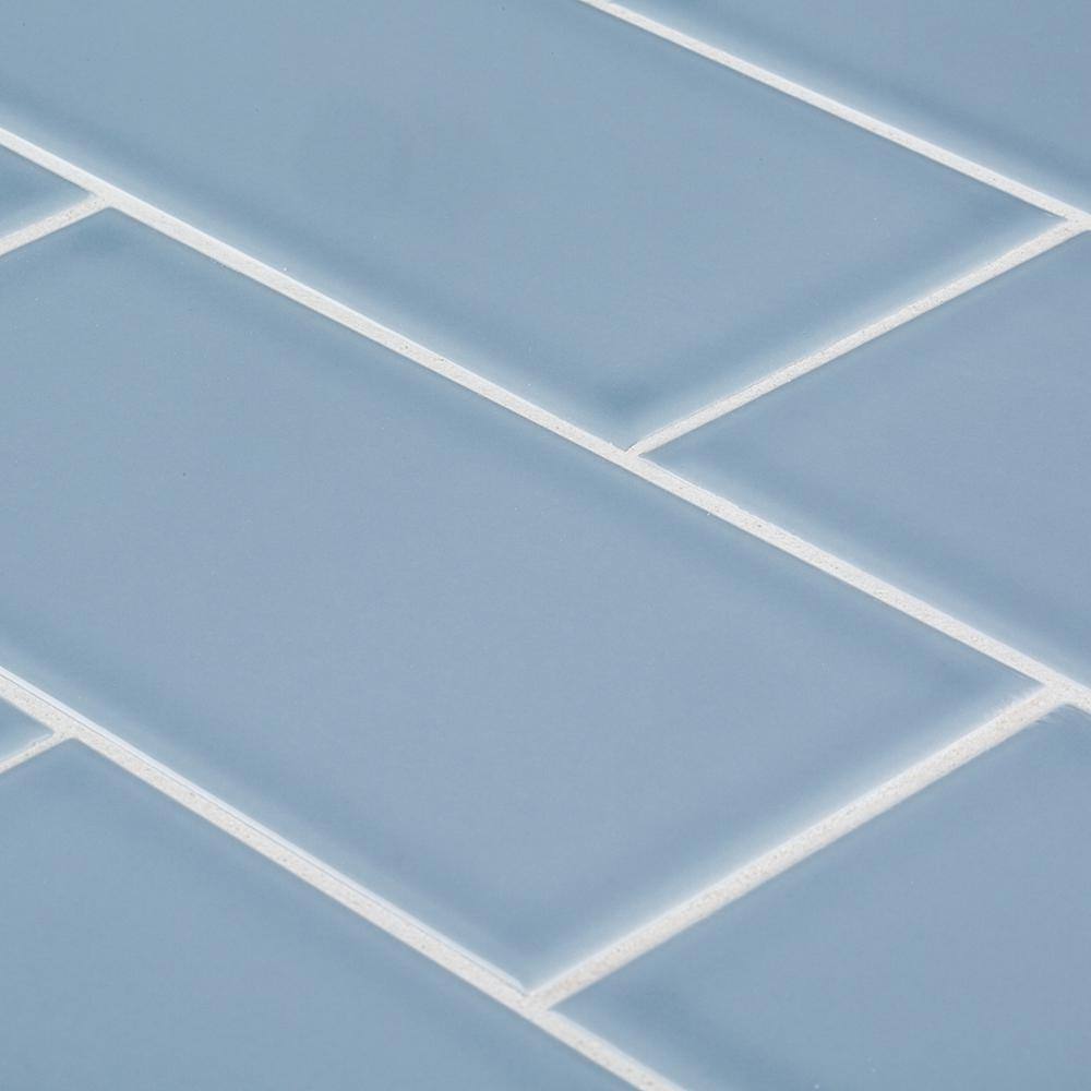 Jeffrey Court Beverly Blue 3 in. x 6 in. Glossy Ceramic Wall Tile (12.5 sq. ft. / case)