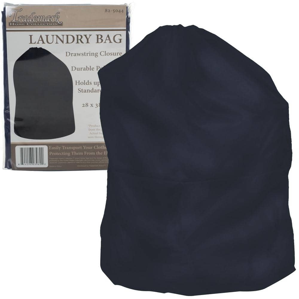Lavish Home Jumbo Sized Nylon Laundry Bag in Blue