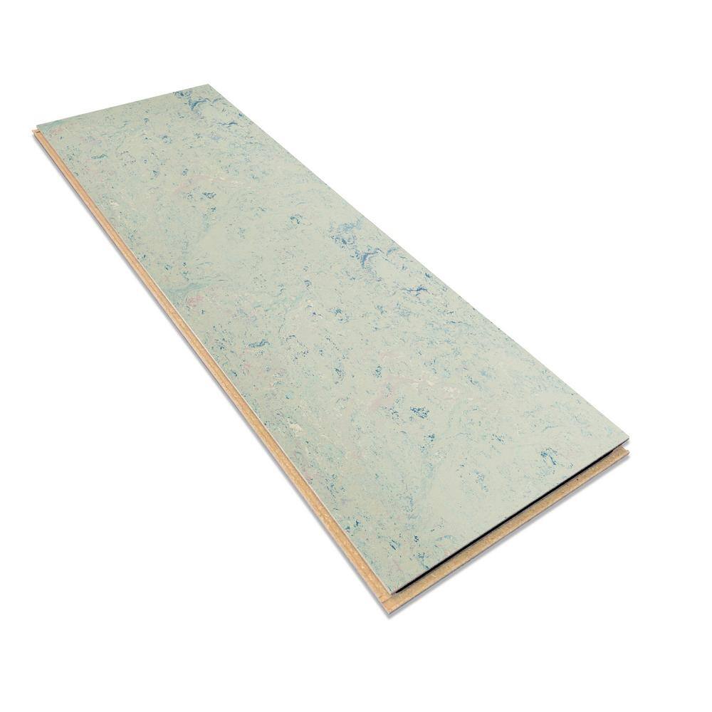 Marmoleum Cinch Loc Seal Blue Moon 9.8 mm T x 11.81 in. W x 35.43 in. L Waterproof Laminate Floor Tile (20.34 sq. ft./Case)