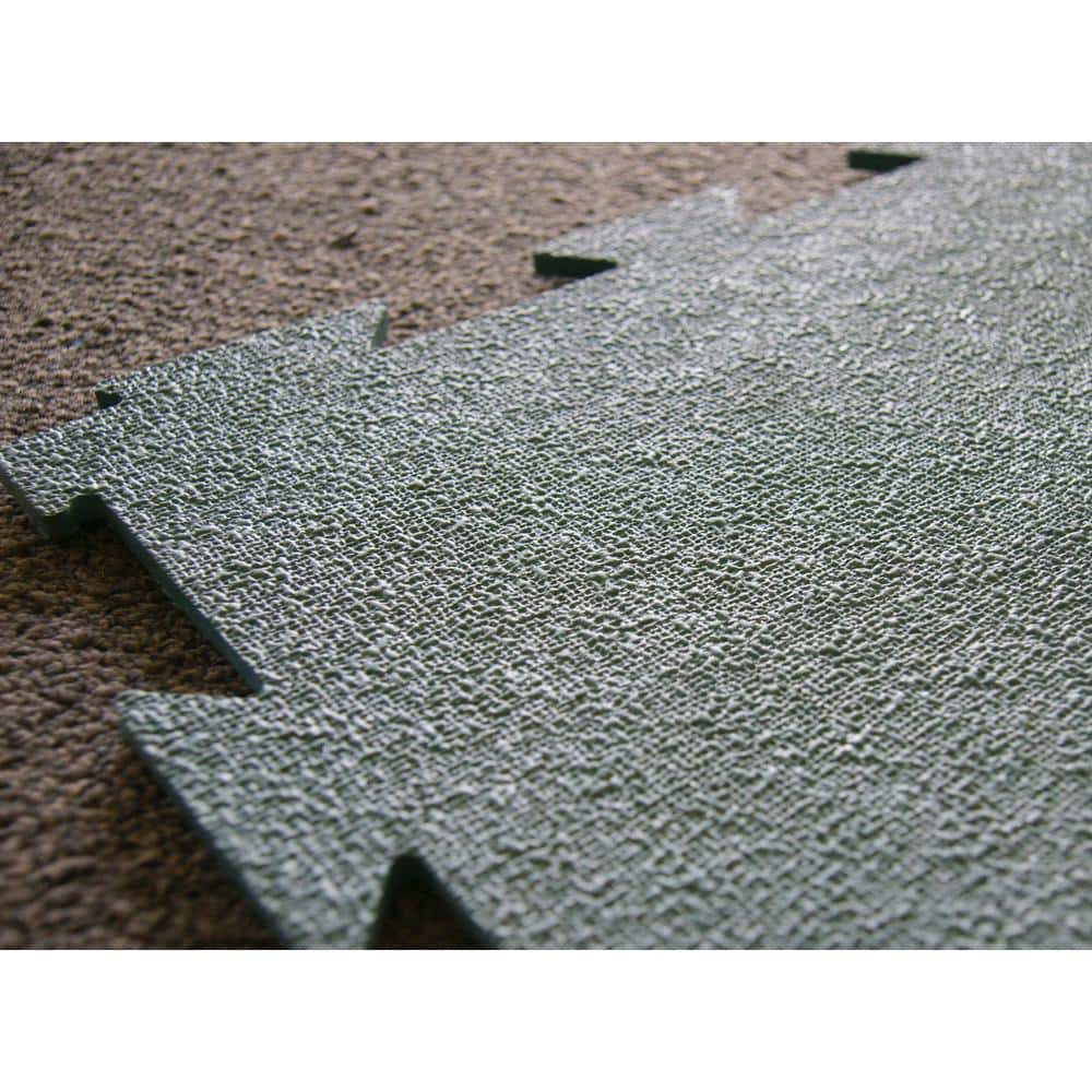 Rubber-Cal Terra-Flex 1/4 in. x 24 in. x 24 in. Blue Interlocking Flooring (10-Pack, 40 sq. ft.)