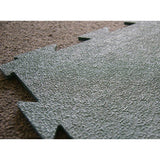 Rubber-Cal Terra-Flex 1/4 in. x 24 in. x 24 in. Blue Interlocking Flooring (10-Pack, 40 sq. ft.)