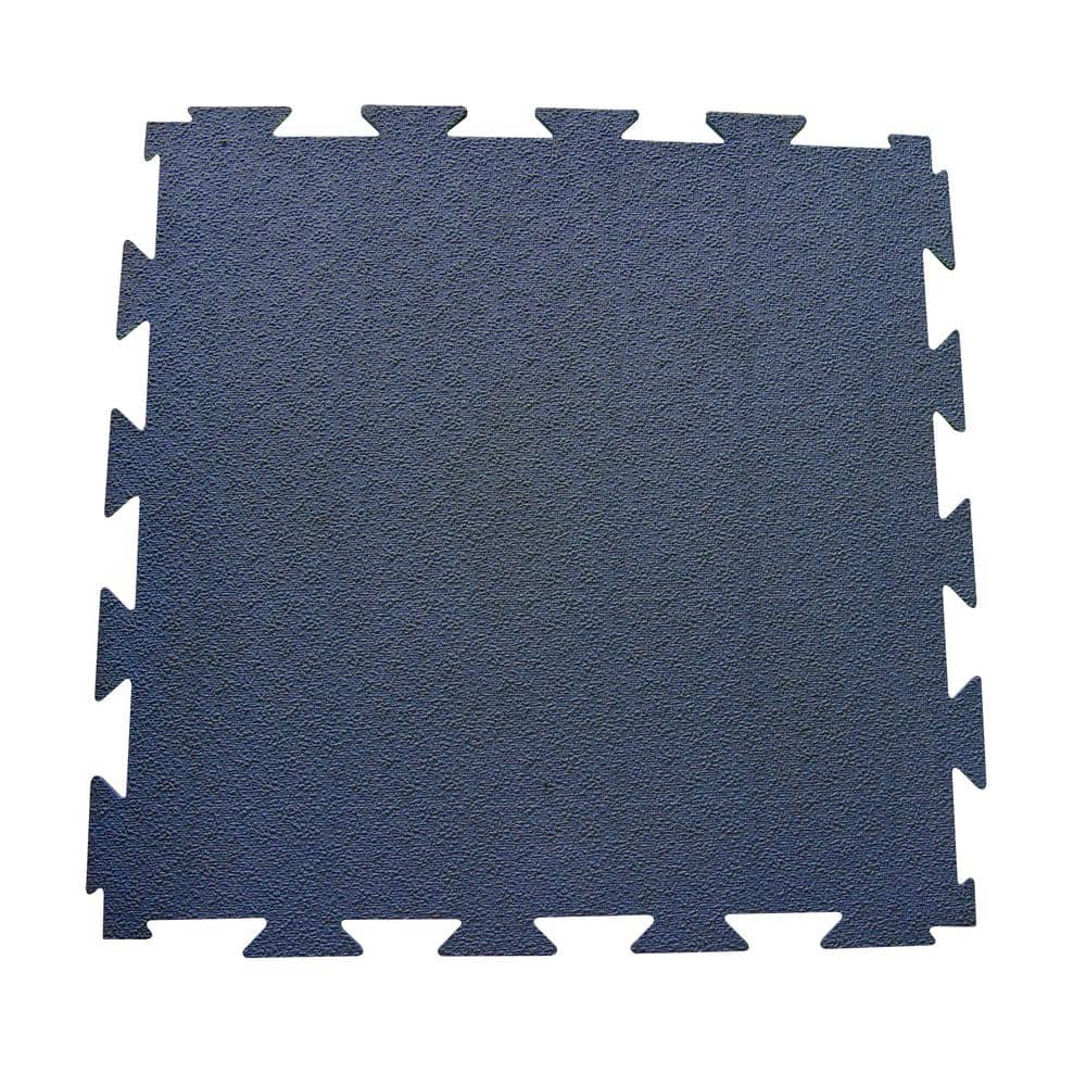 Rubber-Cal Terra-Flex 1/4 in. x 24 in. x 24 in. Blue Interlocking Flooring (10-Pack, 40 sq. ft.)
