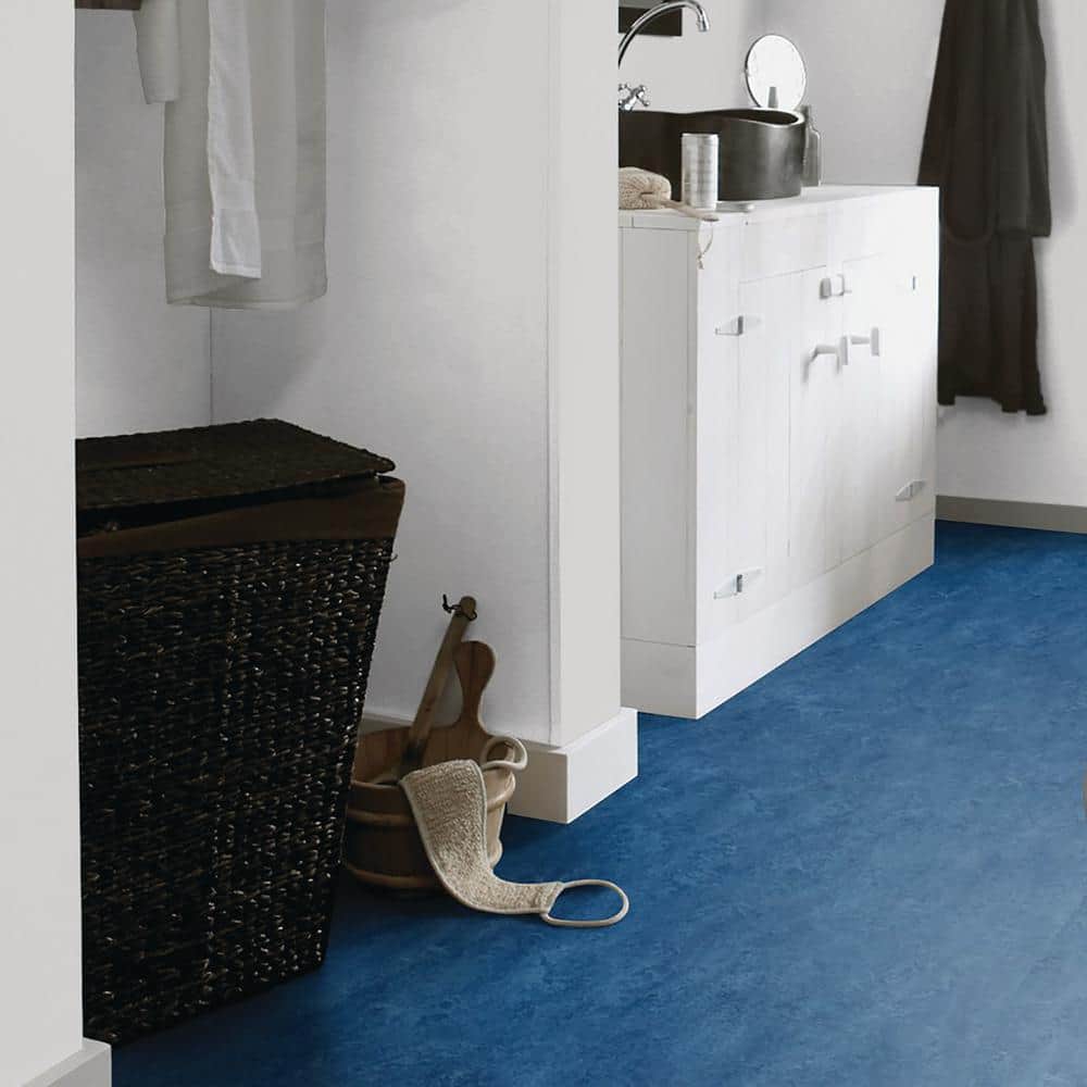 Marmoleum Cinch Loc Seal Blue 9.8 mm Thick x 11.81 in. Wide X 11.81 in. Length Laminate Floor Tile (6.78 sq. ft/Case)