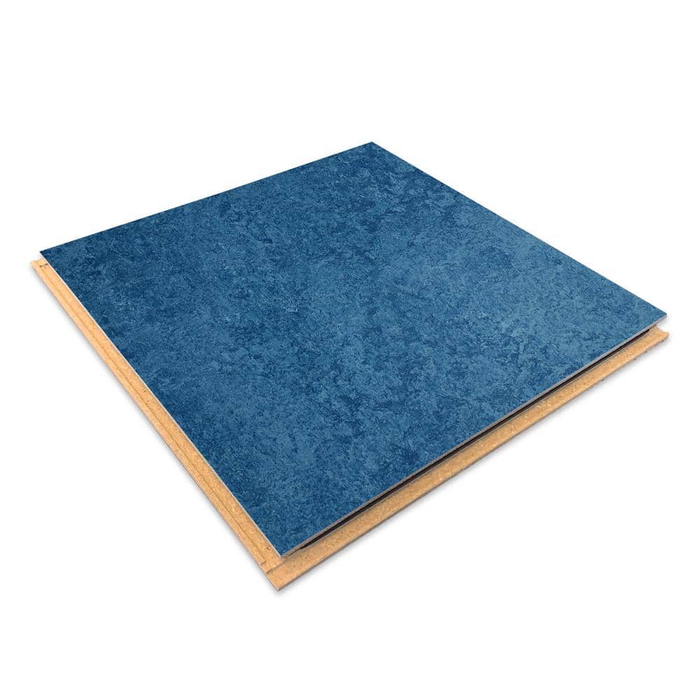 Marmoleum Cinch Loc Seal Blue 9.8 mm Thick x 11.81 in. Wide X 11.81 in. Length Laminate Floor Tile (6.78 sq. ft/Case)