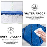 Tidoin Outdoor 1 ft. x 1 ft. Composite Interlocking Tile Deck Tile in Blue(44 Per Box)