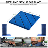 Tidoin Outdoor 1 ft. x 1 ft. Composite Interlocking Tile Deck Tile in Blue(44 Per Box)