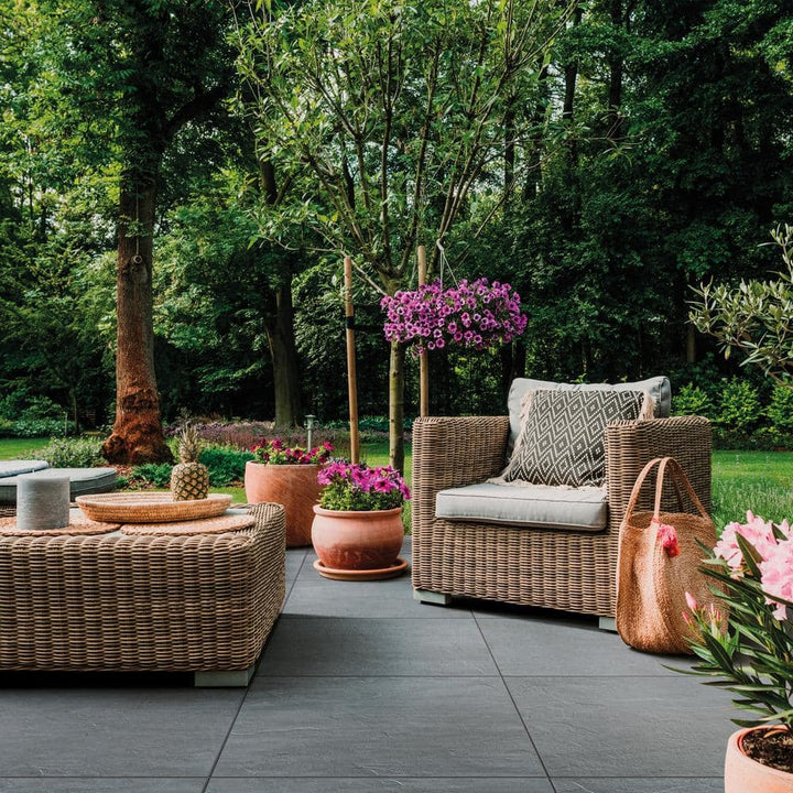 Bluestone Natural Cleft 6 in. x 6 in. x 0.75 in. Stone-Look Porcelain Paver Sample