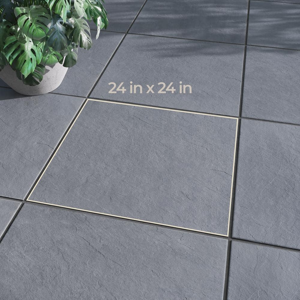 Bluestone Natural Cleft 24 x 24 x 0.75 in. Stone-Look Porcelain Paver