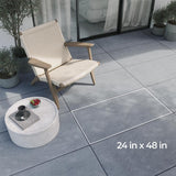 Bluestone Natural Cleft 24 in. x 48 in. x 3/4 in. Stone-Look Porcelain Paver