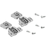 Blum Compact 1/2 in. Overlay Face-Frame Cabinet Hinge, Wrap-Around, Nickel – 2-Pack