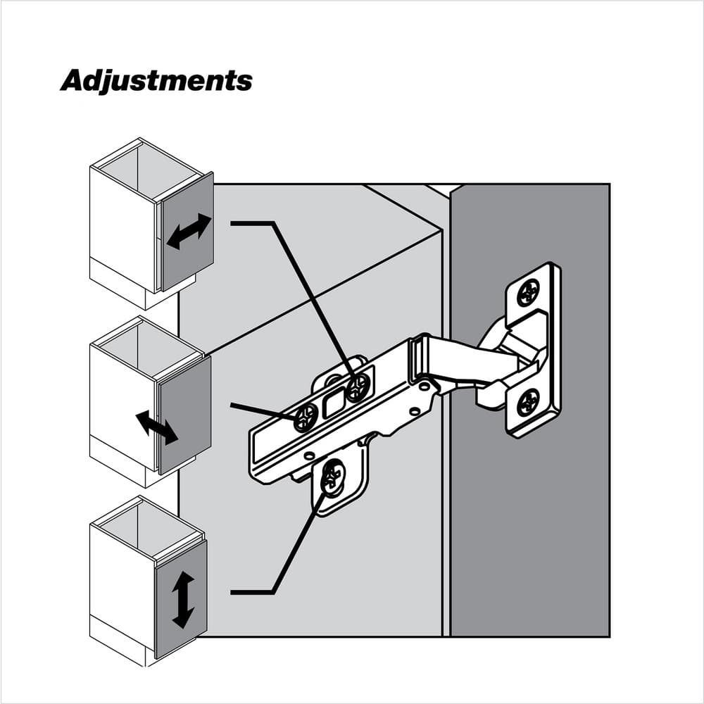 Blum Full Overlay Frameless Cabinet Clip Hinge (2-Pack)