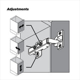 Blum Full Overlay Frameless Cabinet Clip Hinge (2-Pack)
