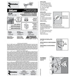 Richelieu Clip Half Overlay Frameless Cabinet Hinge, 35 mm, Spring-Closing (2-Pack)