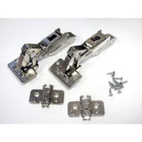 Blum CLIP Top Full Overlay Frameless Cabinet Bi-Fold Hinges, 35 mm, Spring-Closing (2-Pack)