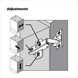 Blum MODUL 35 mm Frameless Full Overlay Euro Hinge – Spring Closing, Nickel Finish