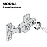 Blum MODUL 35 mm Frameless Full Inset Euro Cabinet Hinge, Spring-Closing