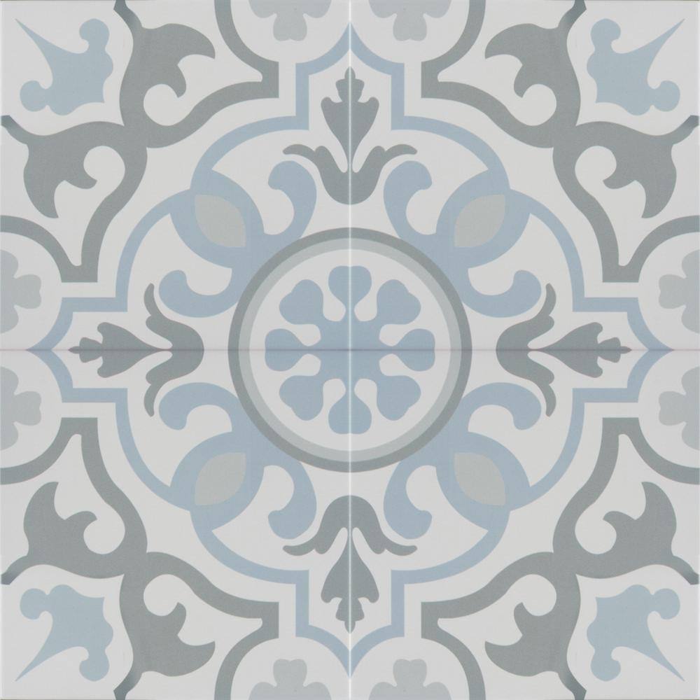 MSI Blume Encaustic 8 in. x 8 in. Matte Porcelain Floor and Wall Tile (5.33 sq. ft. per case)