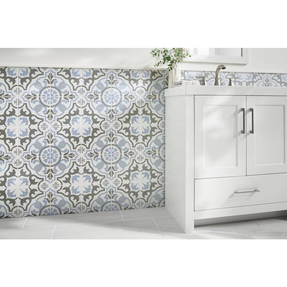MSI Blume Encaustic 8 in. x 8 in. Matte Porcelain Floor and Wall Tile (5.33 sq. ft. per case)