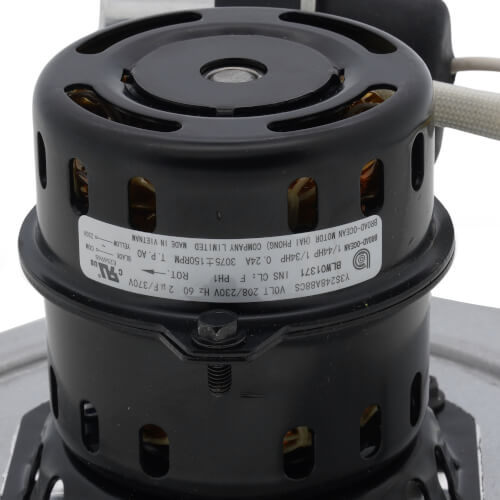 Trane BLW01371 blower motor - side view (Voltage: 230V; Product Type: Blower Motor)