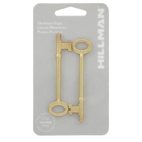 Hillman Slot/Without Slot Domestic Skeleton Key - Single