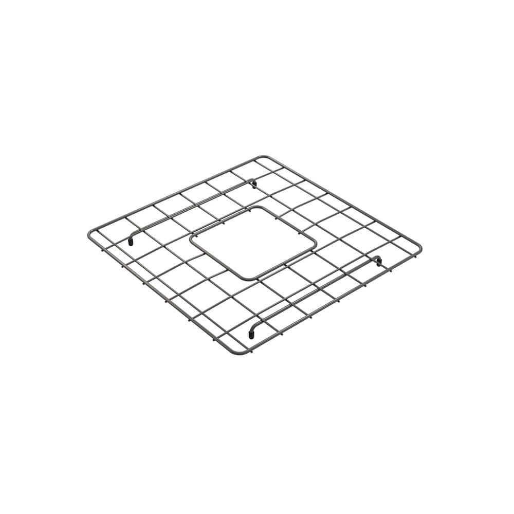 BOCCHI 15" Gun Metal Bottom Grid for 36" Double Bowl Sink