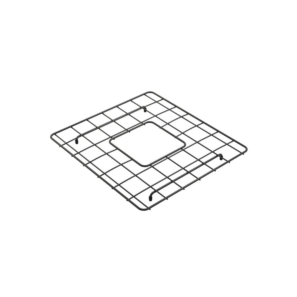 BOCCHI Matte Black Bottom Grid for 33 in. Double Bowl Sink by BOCCHI