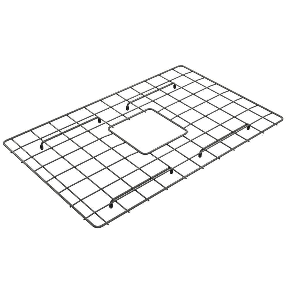 BOCCHI Bottom Grid Gun Metal for 27 in. Single Bowl Sink