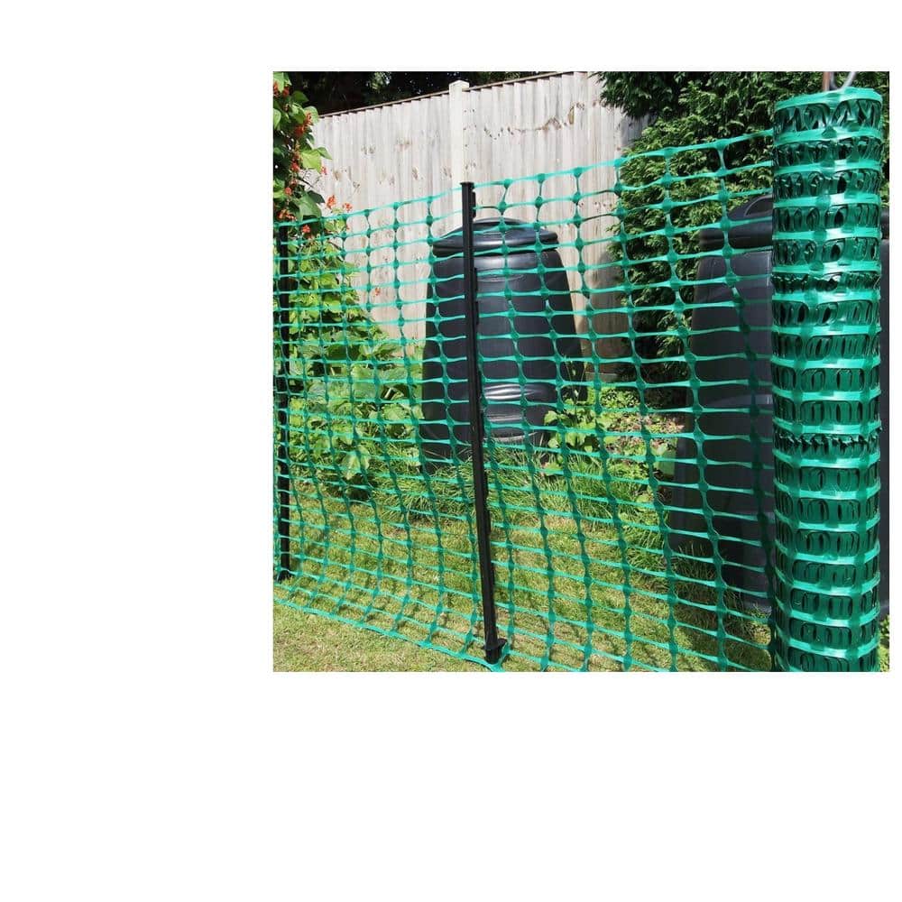 BOEN 2 ft. x 25 ft. Green Construction Snow/Safety Barrier Fence
