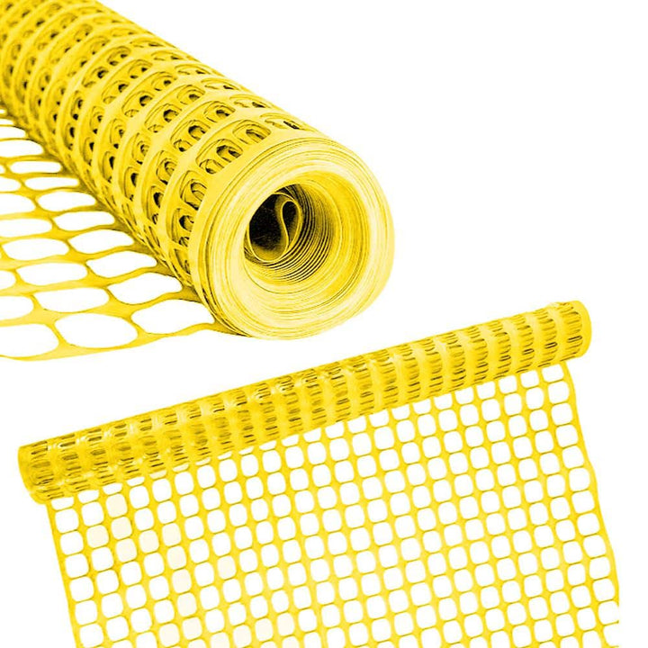 BOEN 4 ft. x 50 ft. Yellow Construction Snow/Safety Barrier Fence