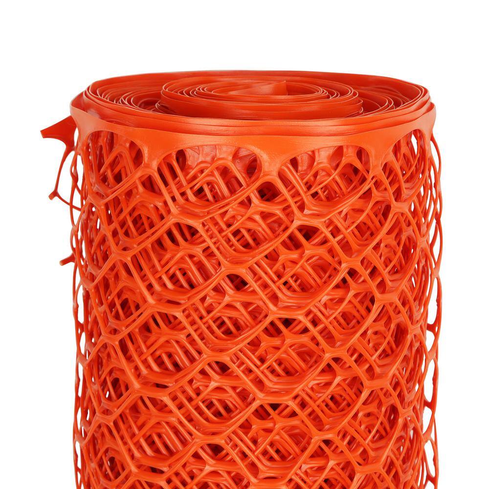 BOEN 4 ft. x 100 ft. Orange Heavy-Duty Diamond Grid Construction Snow/Safety Barrier Fence