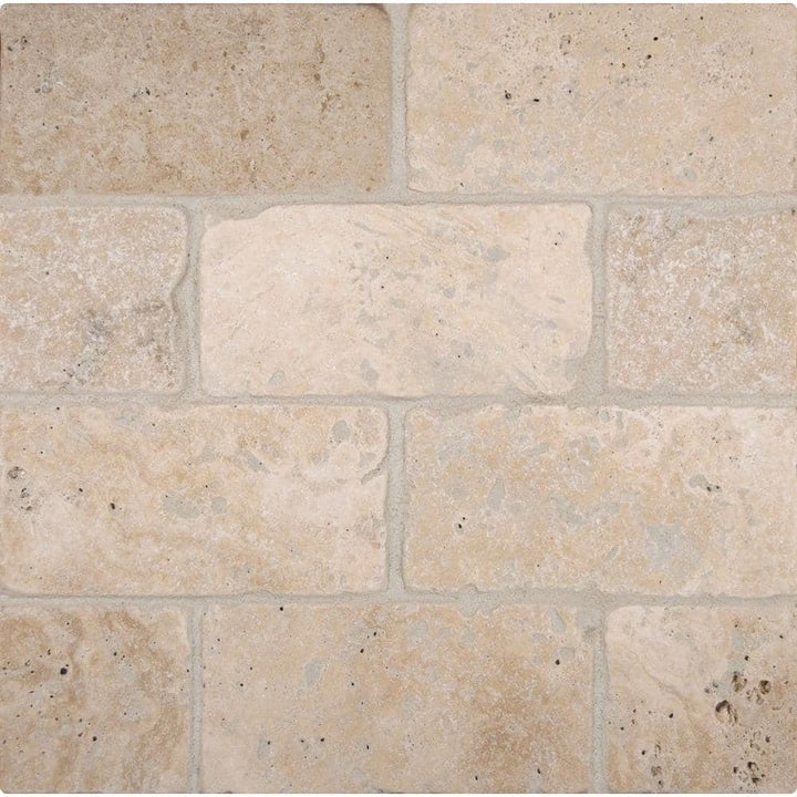 MSI Bologna Chiaro 3 in. x 6 in. Textured Travertine Floor and Wall Tile (1 sq. ft. / Case)