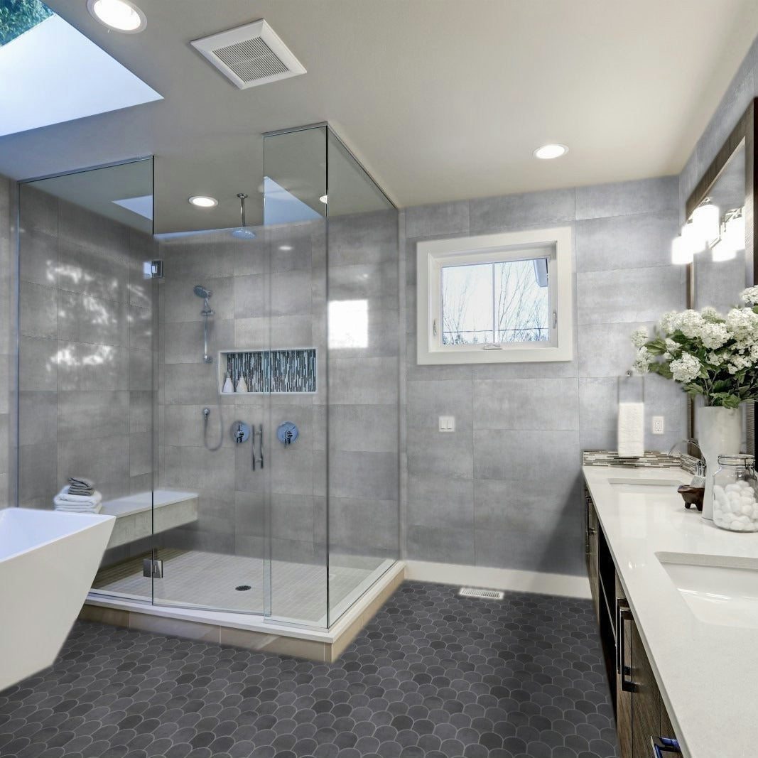 Bond Excalibur Dark Gray 12x24 Matte Porcelain Tile - Lux Tile