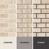 Daltile Briton Bone 12 in. x 12 in. x 8 mm Ceramic Mosaic Floor and Wall Tile (1 sq. ft. / piece)