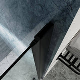 Boosicavelly 32 in. W x 72 in. H Bifold Semi-Frameless Shower Door in Matte Black Finish with Clear Glass
