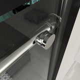 Boosicavelly 56-60 in. W x 76 in. H Sliding Frameless Shower Door in Chrome Finish with Clear Tempered Glass