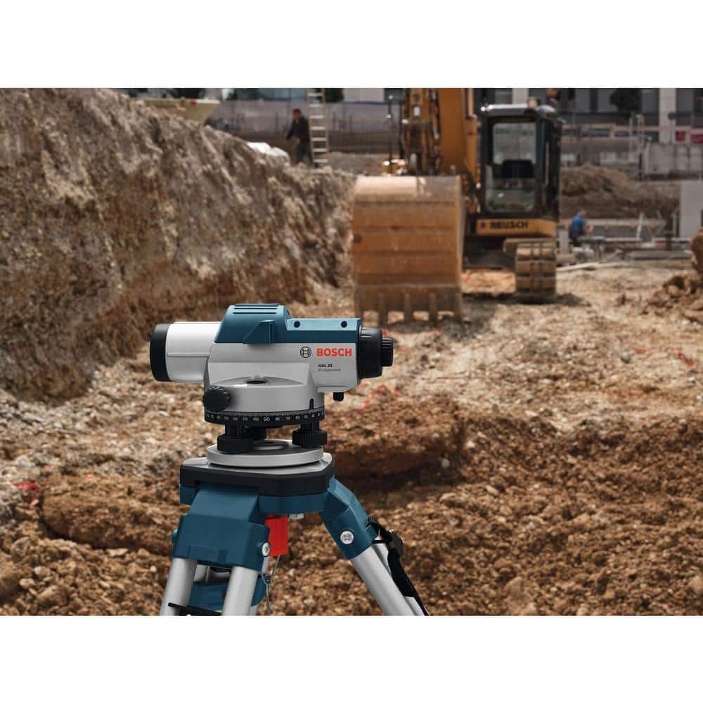 Bosch 5.6 in. Automatic Optical Level Kit with a 32x Magnification Power Lens (5-Piece)