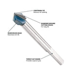 Bosch Glass and Tile Carbide Tipped Drill Bit Set (4-Piece)