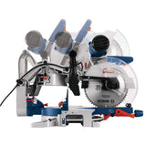 Bosch 15 Amp 12 in. Corded Dual-Bevel Sliding Glide Miter Saw Combo Kit with Gravity-Rise Wheeled Stand