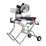 Bosch 15 Amp 12 in. Corded Dual-Bevel Sliding Glide Miter Saw Combo Kit with Gravity-Rise Wheeled Stand