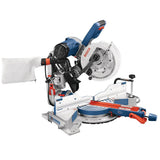 Bosch 15 Amp Corded 10 in. Dual-Bevel Sliding Glide Miter Saw with 60-Tooth Blade and Gravity-Rise Stand (CM10GD + T4B)