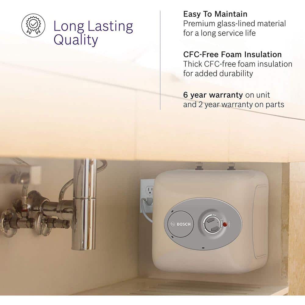 Bosch 4 Gal. Mini-Tank Electric Water Heater, Tronic 3000 — 3-Pack